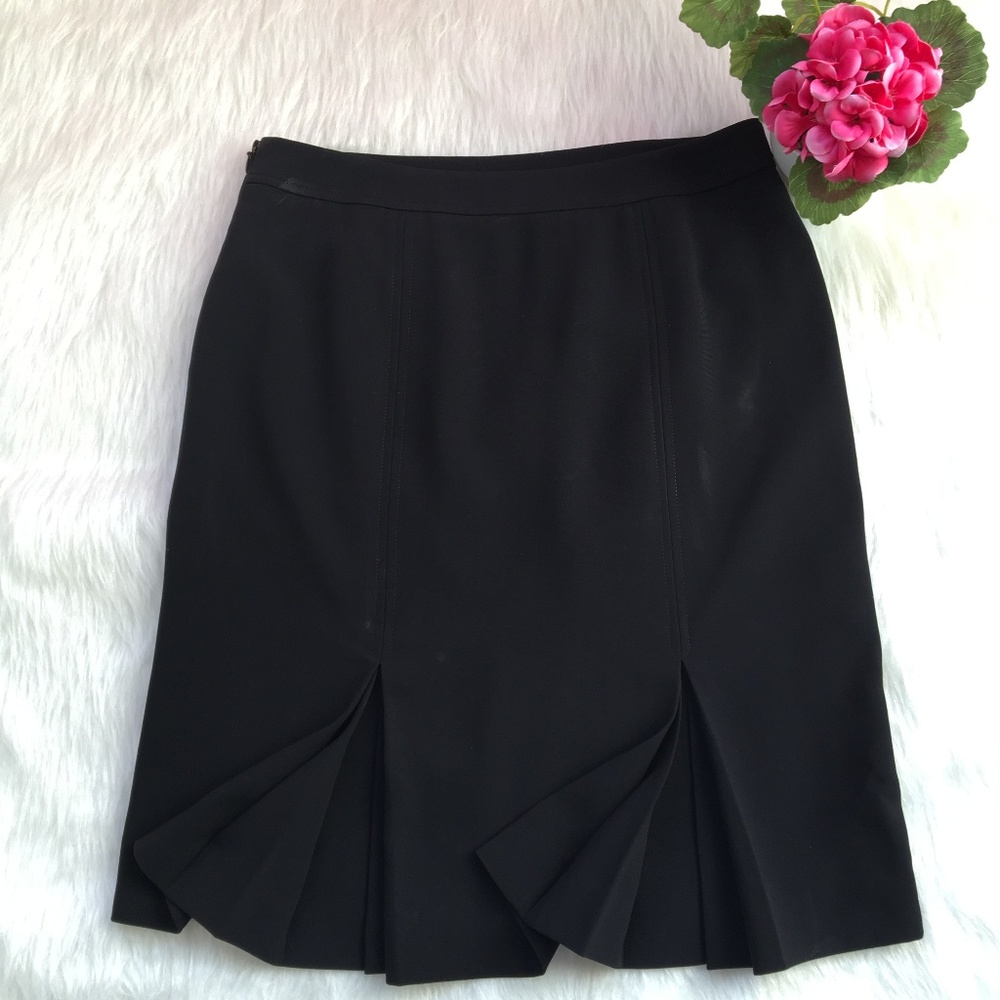 Ann Taylor Black Pencil Skirt Size 4P